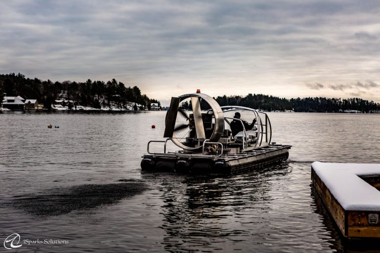 Hovercraft demo happening in Parry Sound