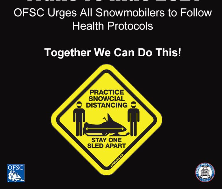 OFSC supports health unit’s temporary closure of snowmobile trails