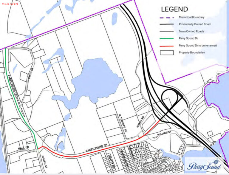 A portion of Parry Sound Drive may soon have a new name