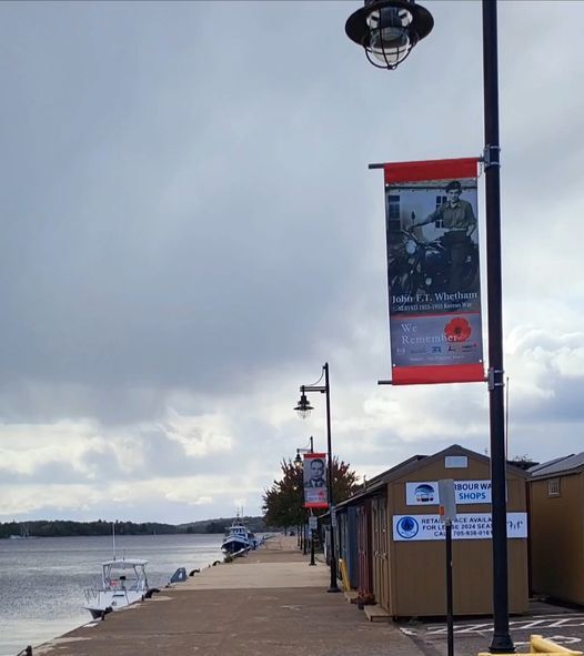 Local veterans honour with banners throughout downtown Parry Sound